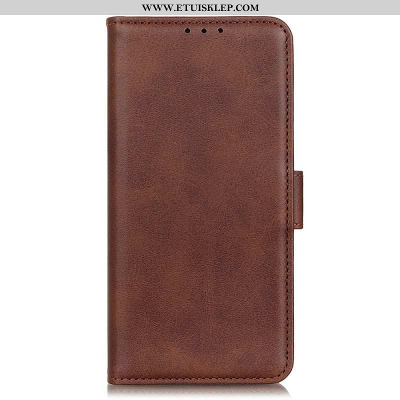 Etui Na Telefon do Xiaomi Redmi Note 12 4G Etui Folio Elegancka Dwoina Skórzana